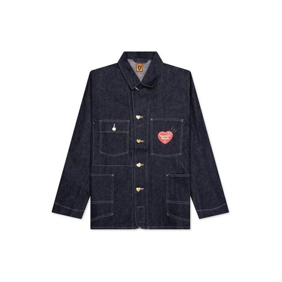 Humanmade Heart-Patch Denim Jacket With Classic Design - NWT